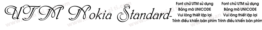 UTM Nokia Standard字体转换